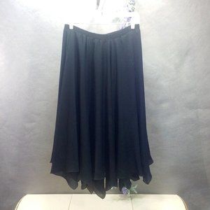 Seraglio Black Handkerchief Hem Skirt SZ M